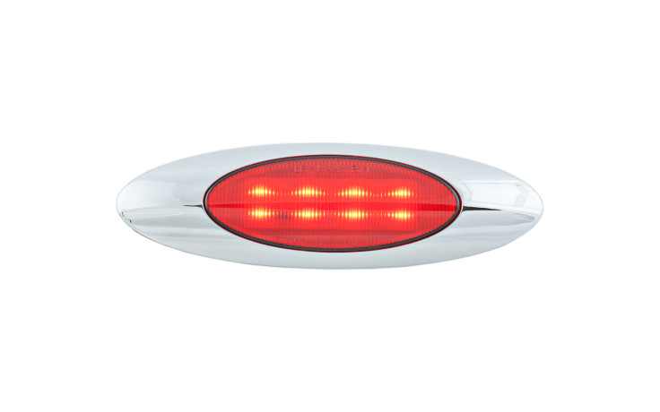Oval Red LED Light