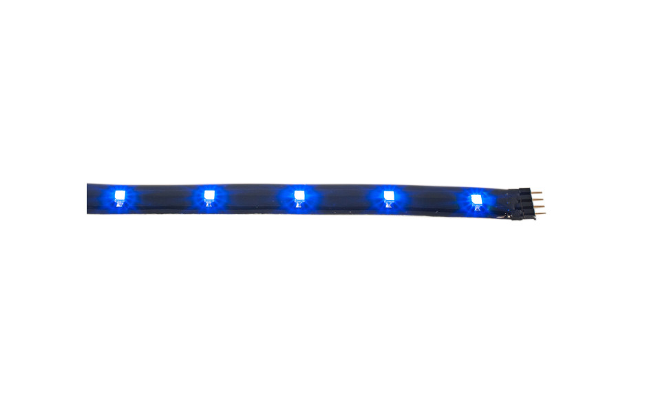 Flexible Blue LED Light 12" Black Housing w/Connector