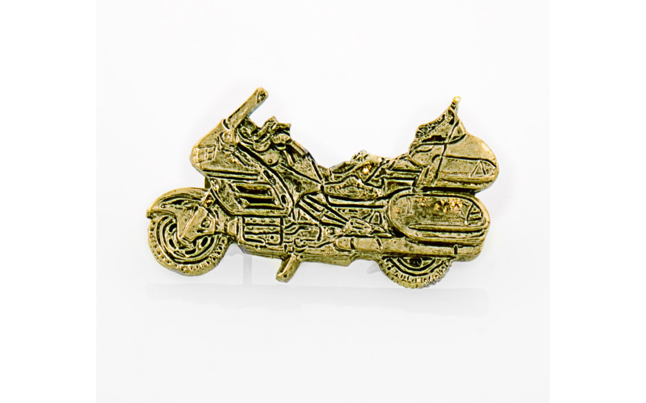 1800 Gold Motorcycle Pin
