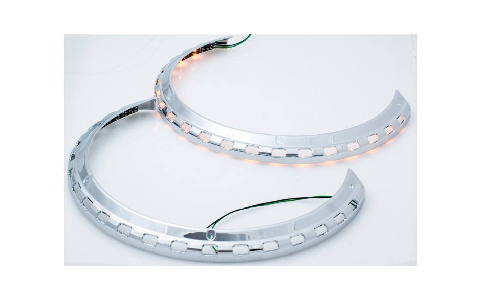 GL1500 Rotor Cover Light Rings w/Amber LED 