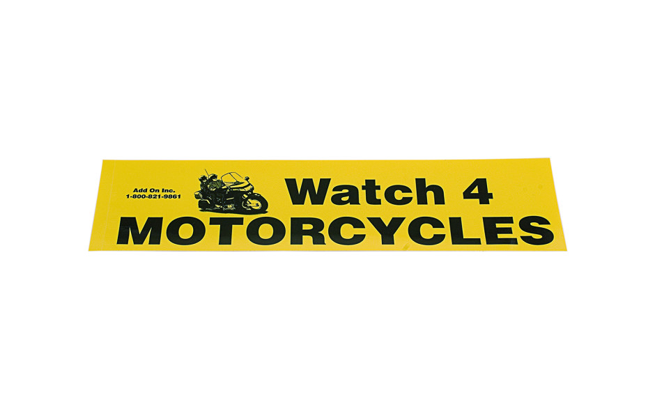 Bumper Sticker - Watch 4 Motorcycles (5-pack)