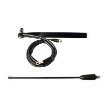 J&M® License Plate Mount CB Antenna Kit with 4’ Staff
